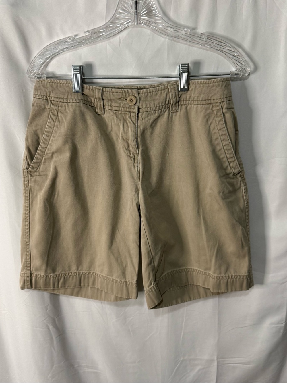 L.L. Bean Tan Women's Cotton Chino Shorts